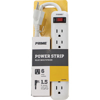 Bloc multiprise, 6 Prise(s), 1-1/2', 15 A, 1875 W, 125 V Cantin et fils