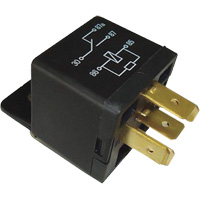 Mini relais unipolaire &agrave; une direction avec r&eacute;sistance, Prise, 40 A, 12 V Cantin et fils