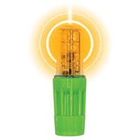 Lampe &agrave; DEL tr&egrave;s lumineuse Rocket II pour les fouets d'avertissement style &agrave; douille 1156, Clignotement, Ambr&eacute;e Cantin et fils