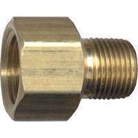 Pipe Adapter, FPT x NPT, 1/4" x 1/8" Dia., Brass Cantin et fils