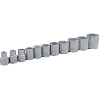 Jeu de douilles SAE, 11 Mcx, Prise de 3/8" Cantin et fils