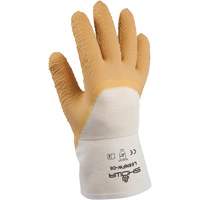 Gants pour usage g&eacute;n&eacute;ral L66NFW, 8/Petit, R&ecirc;vetement Latex de caoutchouc, Enveloppe en Coton Cantin et fils